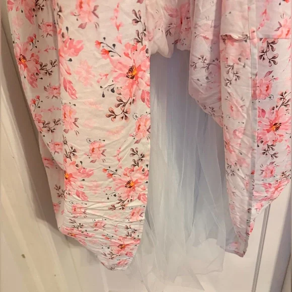 Ivy City Pink Floral Square-Neck Midi Dress - Picture 9 of 10